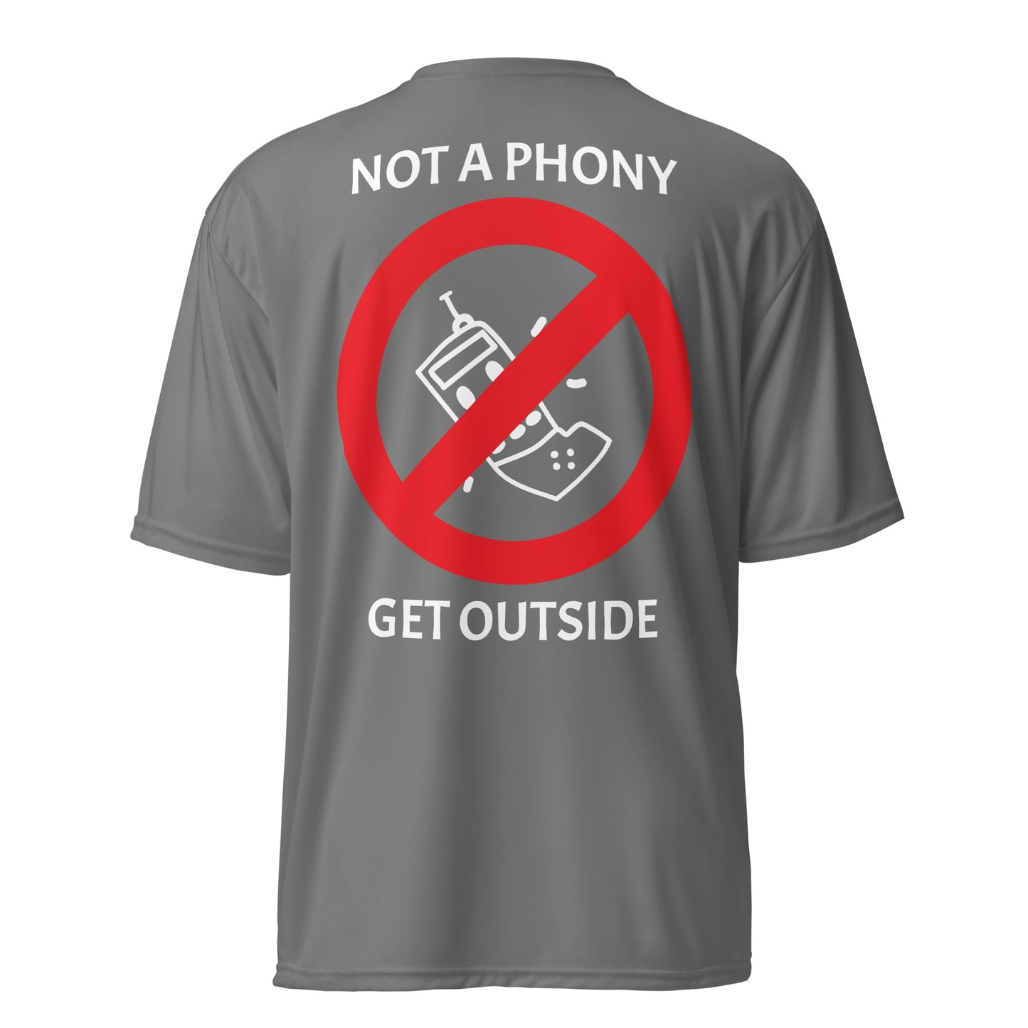 Unisex performance crew neck t-shirt NOT A PHONY